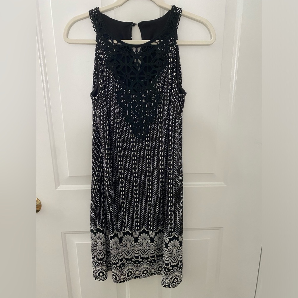 Black and white classy dress